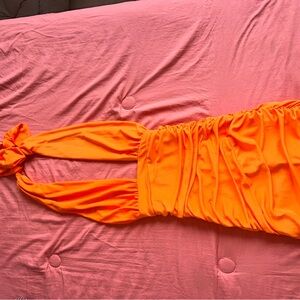 Zara Bright Orange Dress